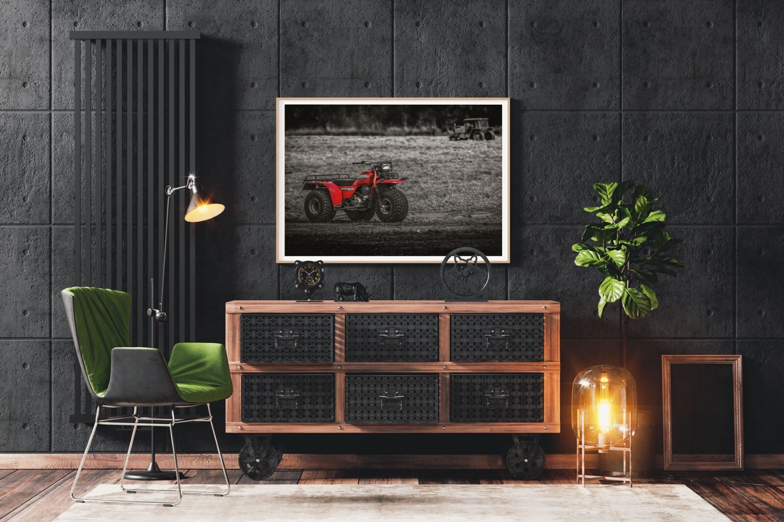 Honda Big Red ATC Poster Picture Wall Art graphic 3 wheeler art sign decal print
