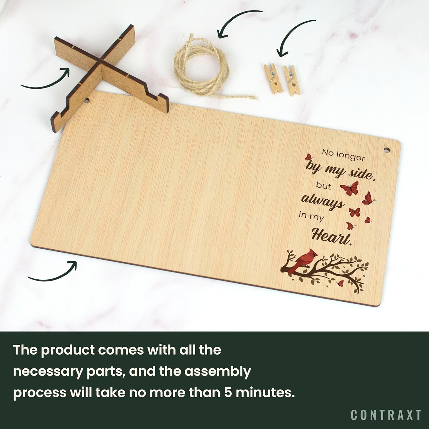 4×6 Horizontal Memorial Frame – Elegant Bereavement Gift for Healing Hearts