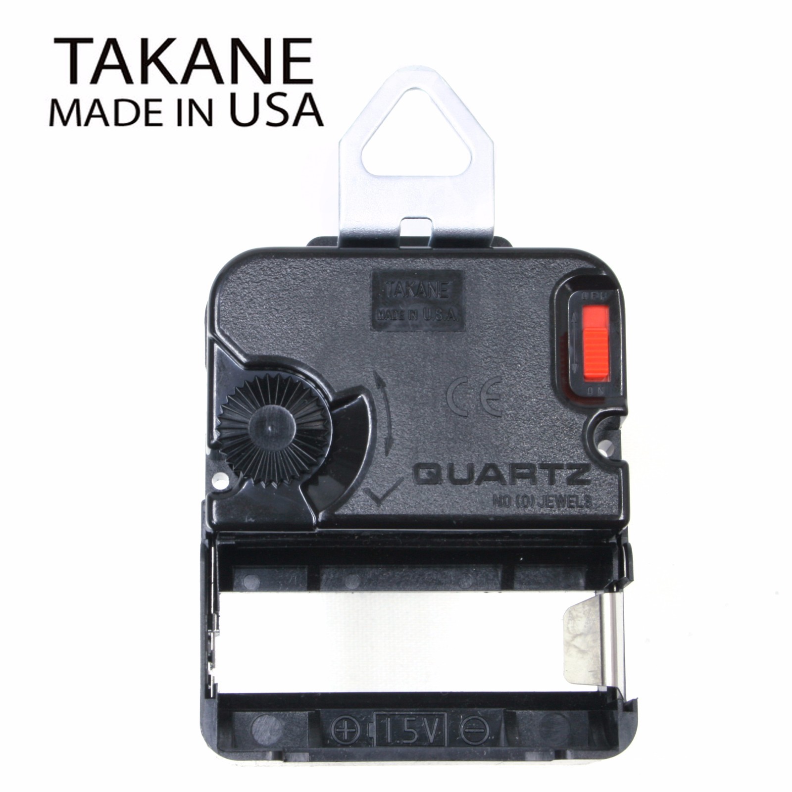 Made in USA Takane C-Cell Battery Clock Movements Kit with Hands, Multiple Size