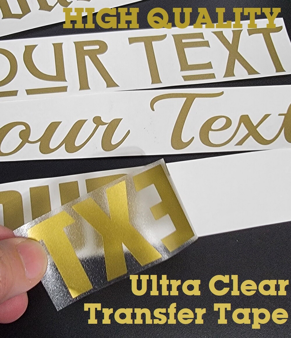 Custom Made Text Vinyl Lettering Name Decal Sticker Car Window Wall Truck Bus