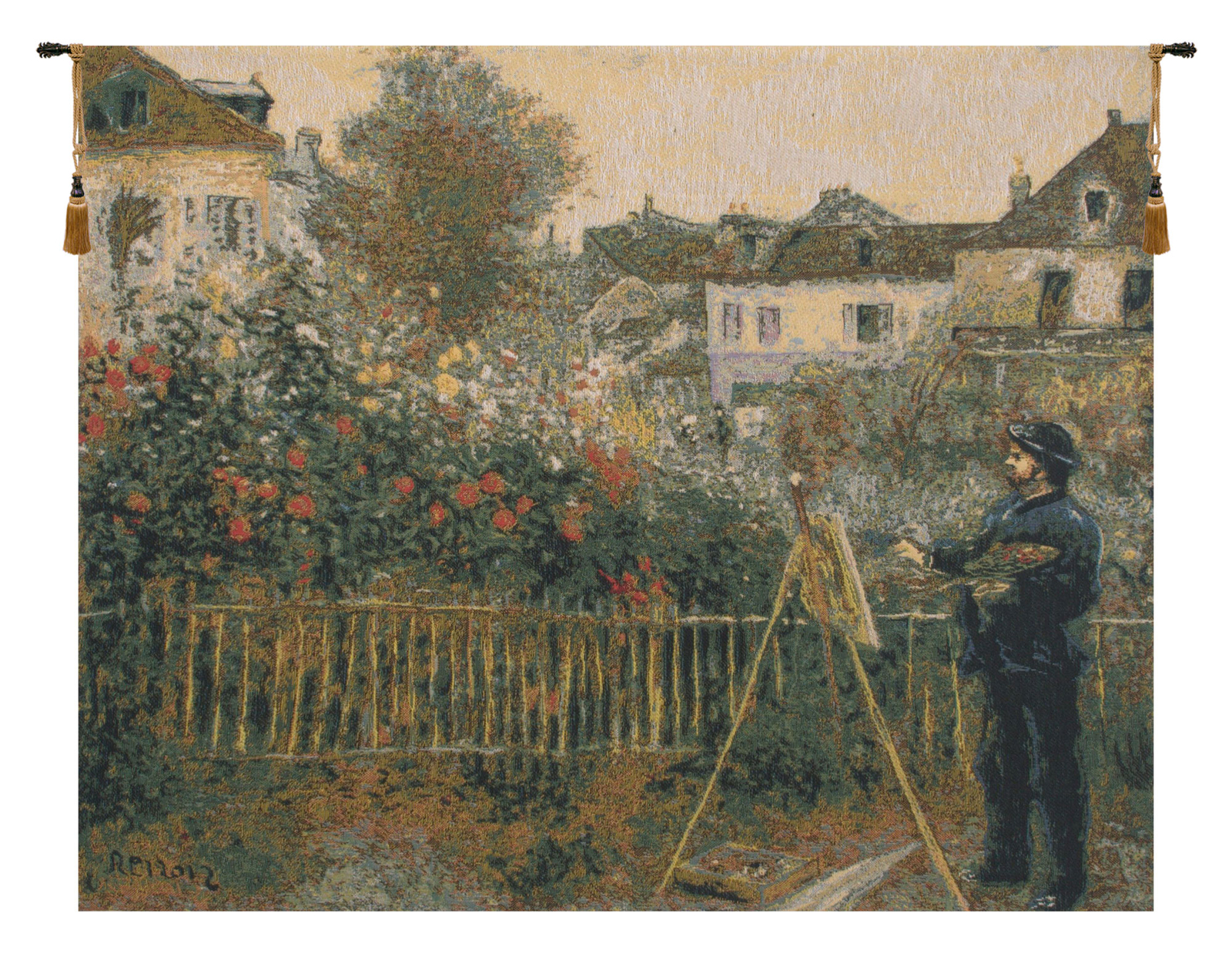 Monet Painting Claude Monet Reproduction Belgian Tapestry Wall Art Hanging (New)