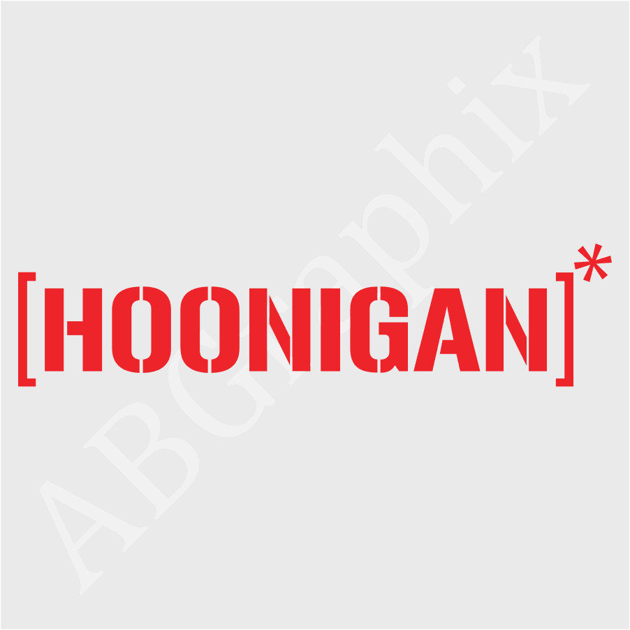 Hoonigan Decal – Many colors available – Free Shipping