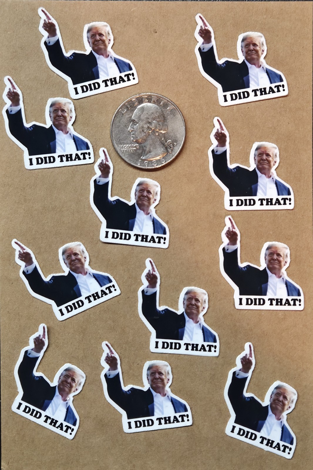I Did That! Trump stickers pack 10pcs Vinyl Sticker Gas Pump Prices