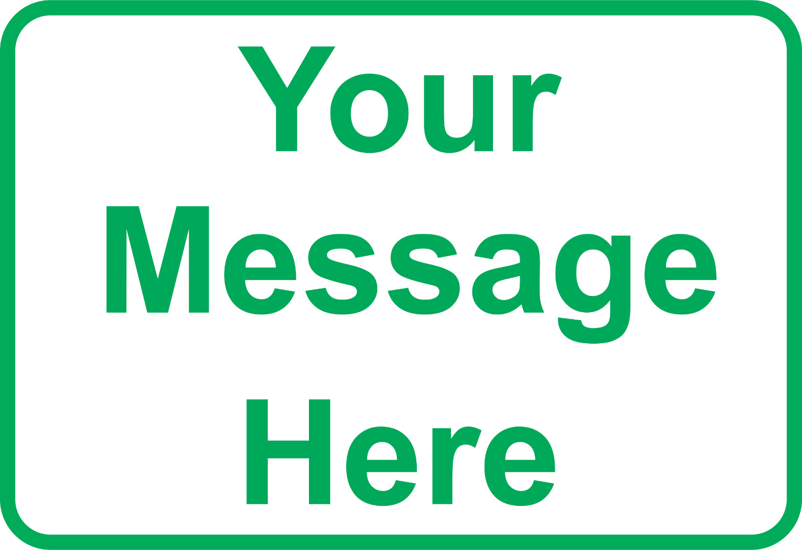 New Personalized Aluminum Metal Sign Customized With Custom Text 8″ x 12″ Size