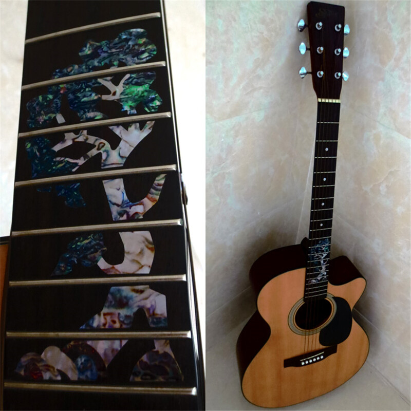 Inlay Sticker Markers Neck Fretboard Fret Scale Decal Abalone Guitar Bass Decor
