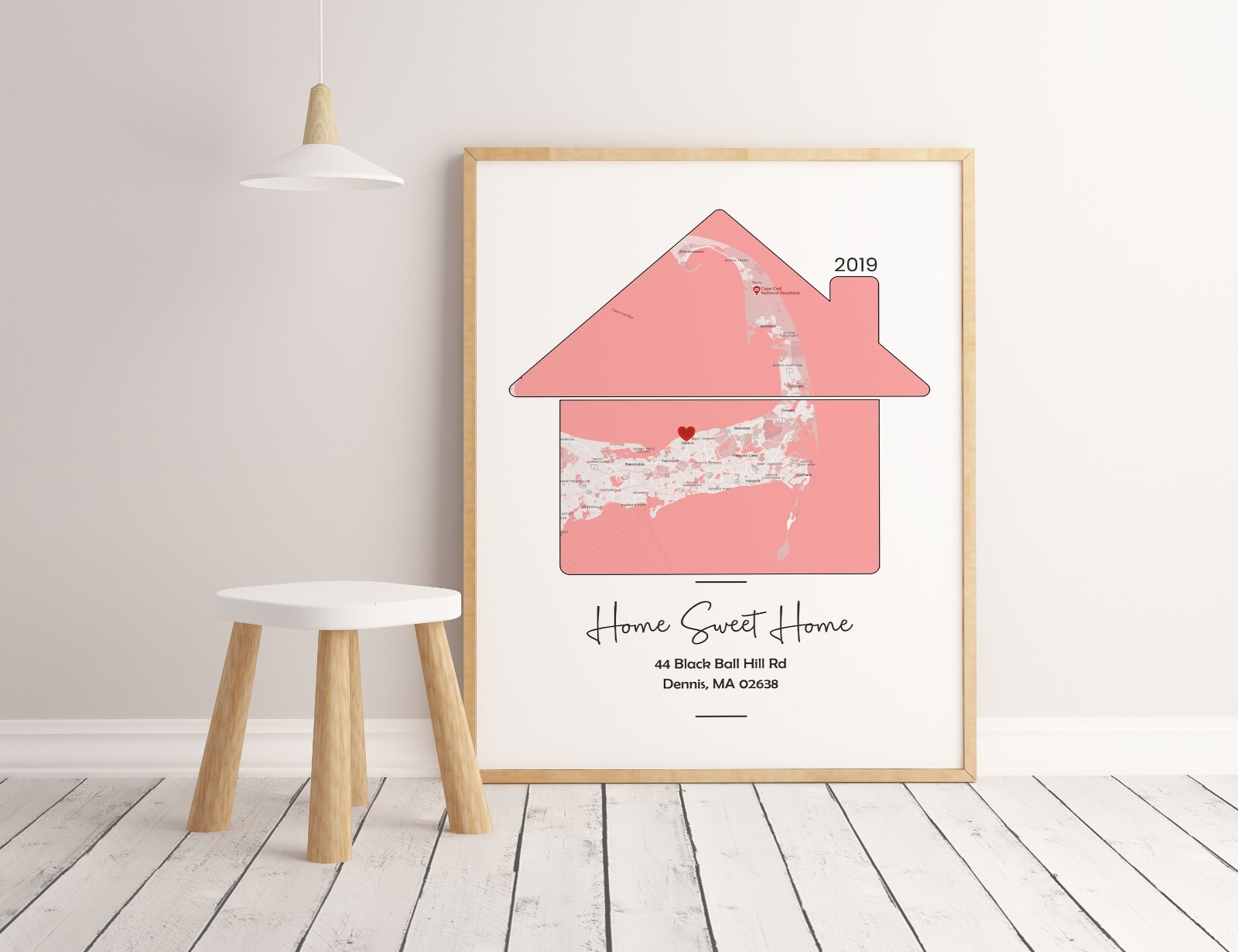 First Time Home Buyer Personalized Housewarming Gift First Home Gift Map