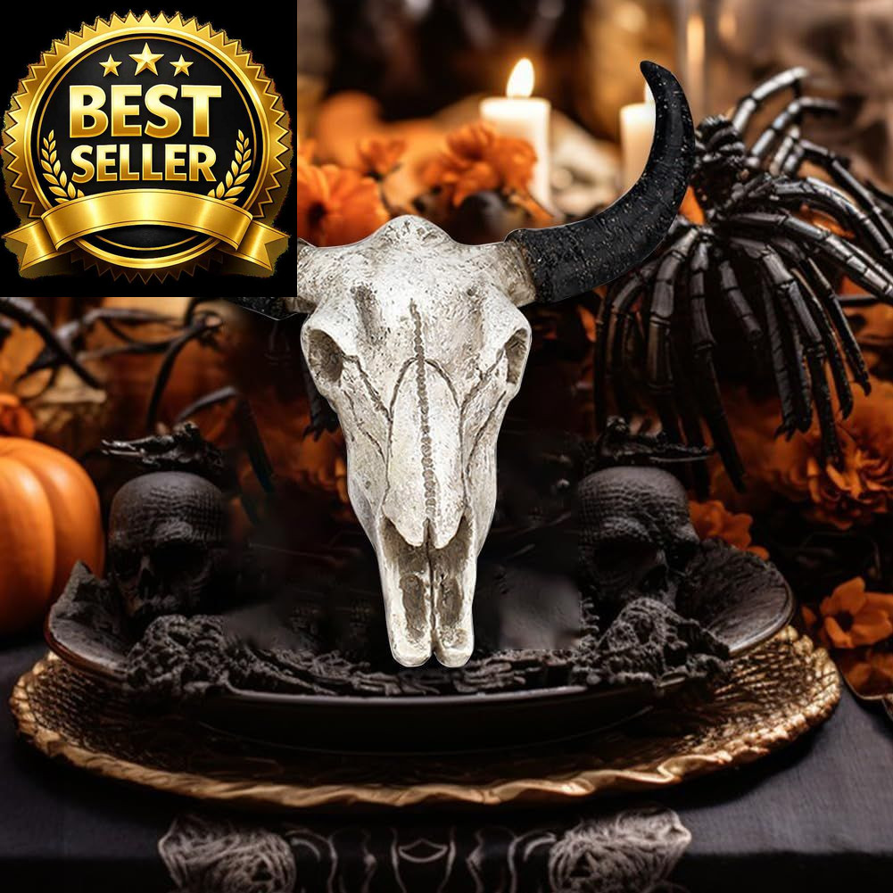 Bull Head Skull Wall Hanging Art Cow free size, As Picture Show
