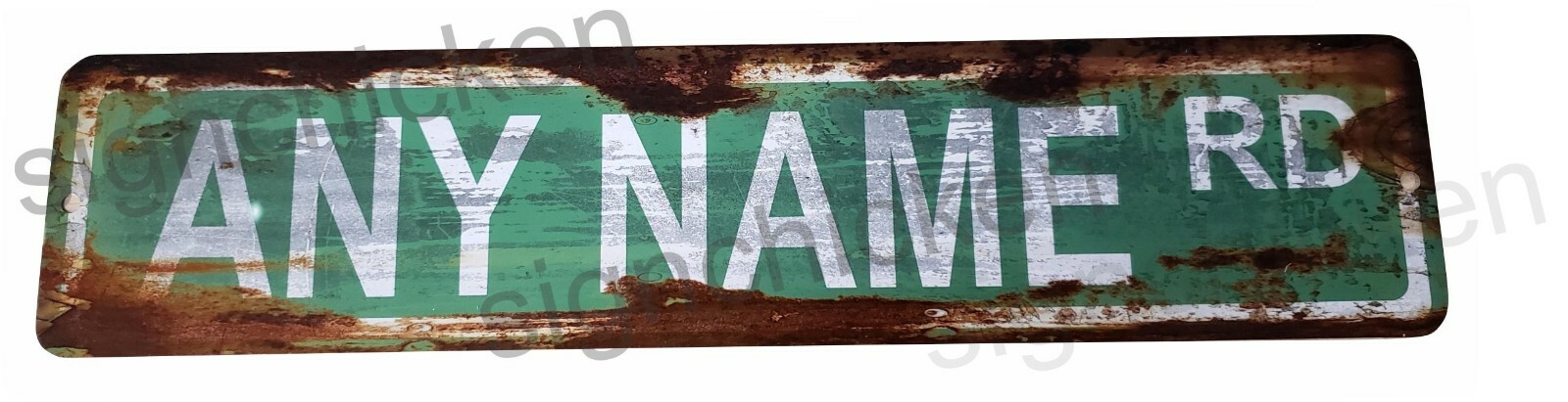Custom Personalized Street Signs, garage sign, road sign, RUSTY VINTAGE LOOK new