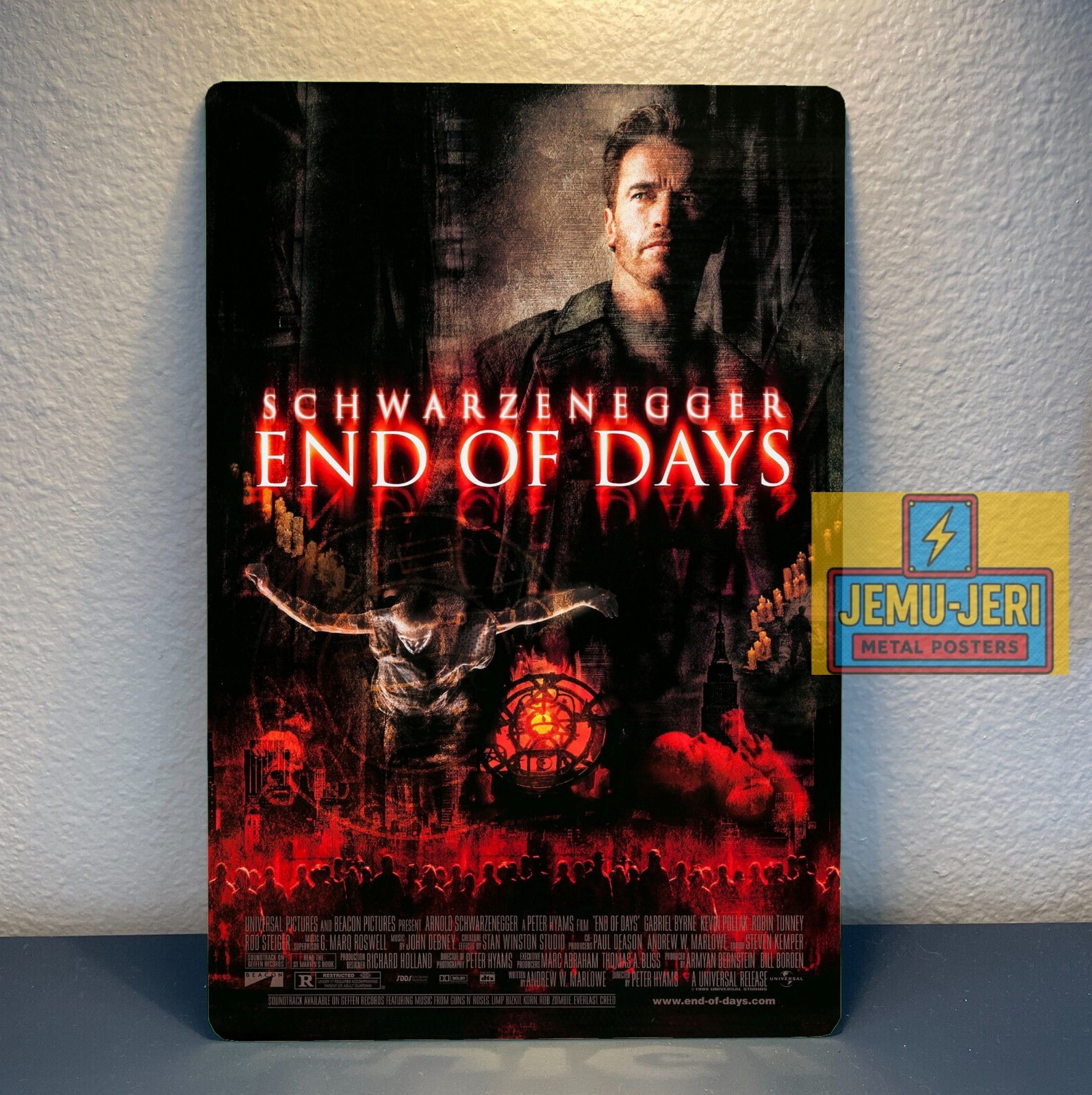 End Of Days – Arnold Schwarzenegger Movie Metal Poster -Sign- Size:20x30cm