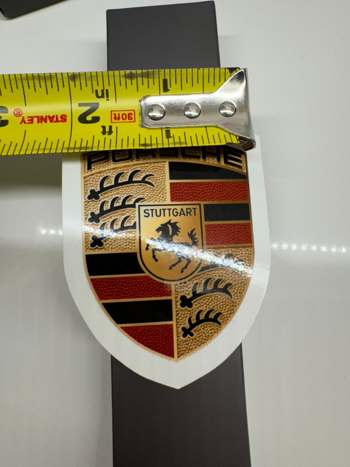 OEM Porsche Crest Sticker Logo Emblem Badge Bonnet WAP0130050MCST Genuine Black