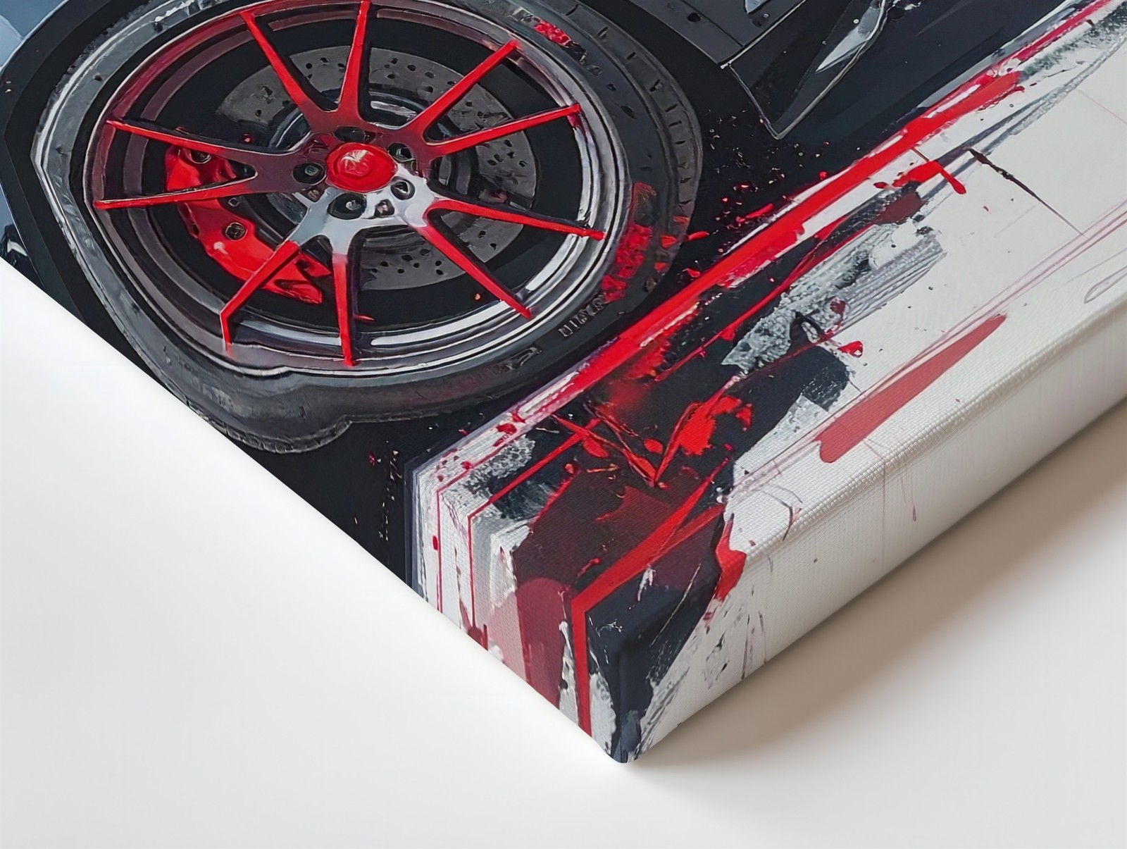 Wall Art Porsche 911 Gt3 Rs Close Up Canvas Painterly Sports Car Art