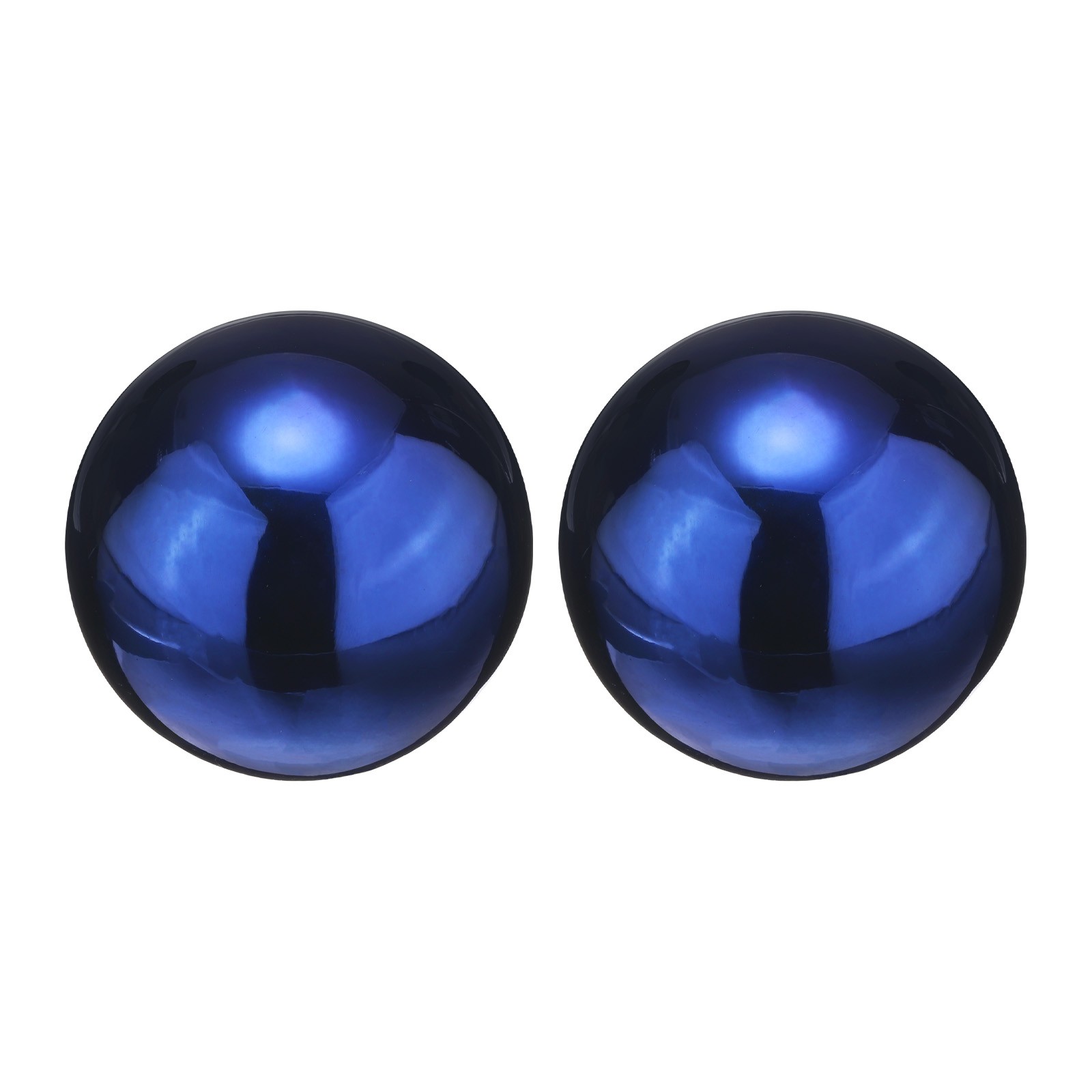 2pcs Gazing Globe Decor Ball 2 Inch 51mm Polished Hollow Ball Sapphire Blue