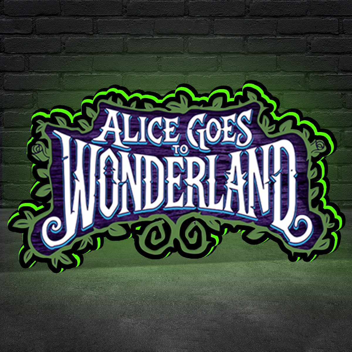 Alice Goes To Wonderland 3D Printed Lightbox Alice LED Pinball Topper
