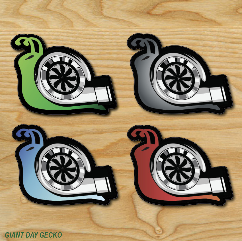 4X FOUR Turbo Snail Diesel Charger JDM car Laptop Wall Sticker Decal Stickers