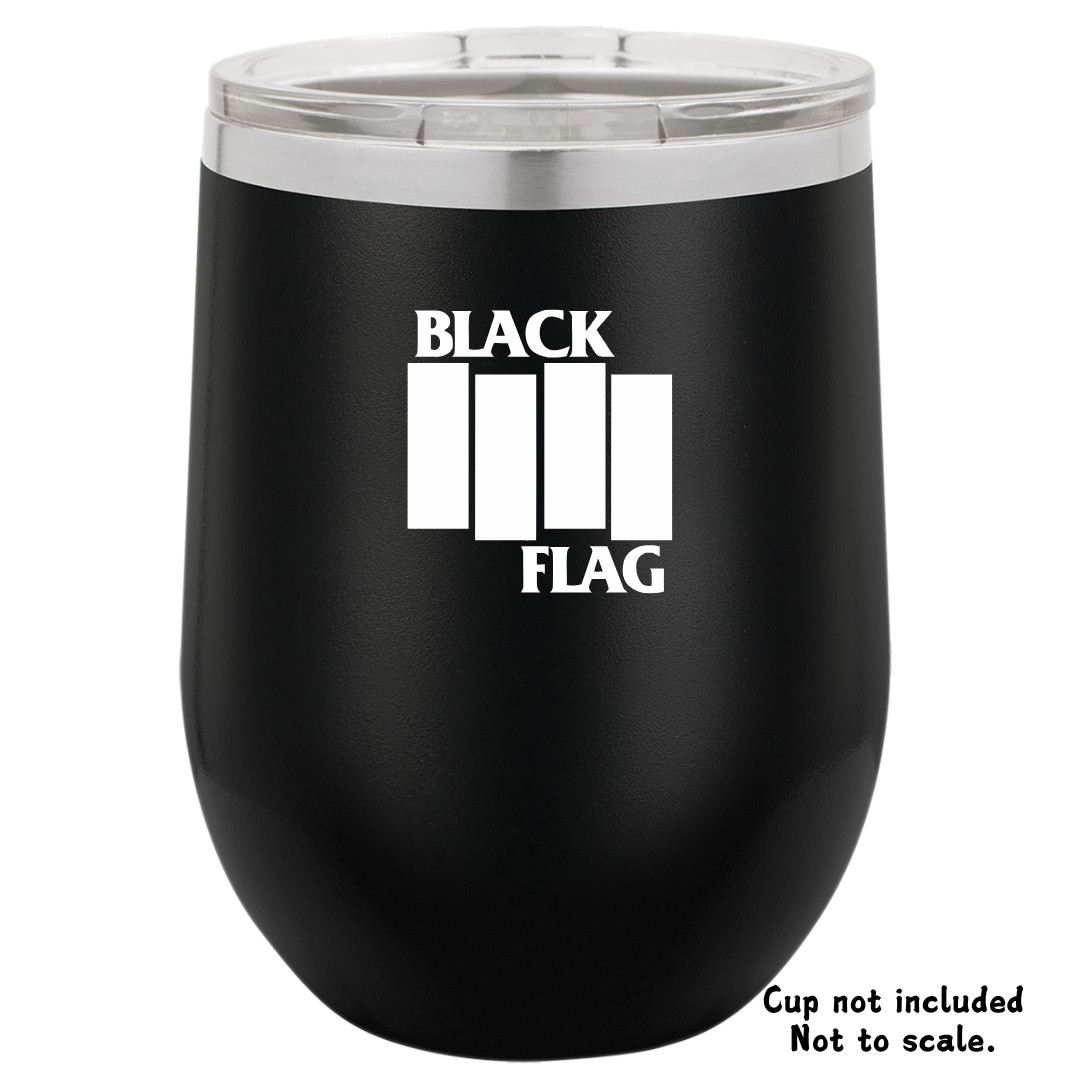 Black Flag Logo Vinyl Sticker – Punk Rock, Hardcore Music Decal 3″-10″ UV Safe
