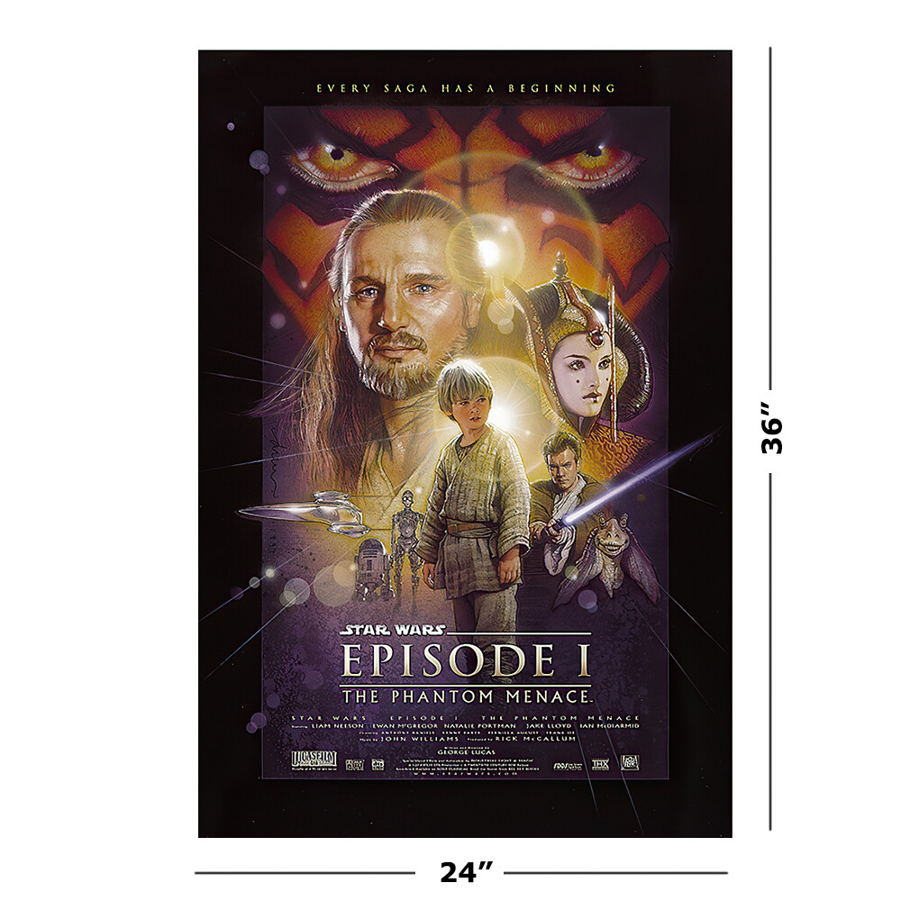 STAR WARS: EPISODE I-VI – 6 PIECE MOVIE POSTER SET (REGULARS 1) (24 X 36″ EACH)