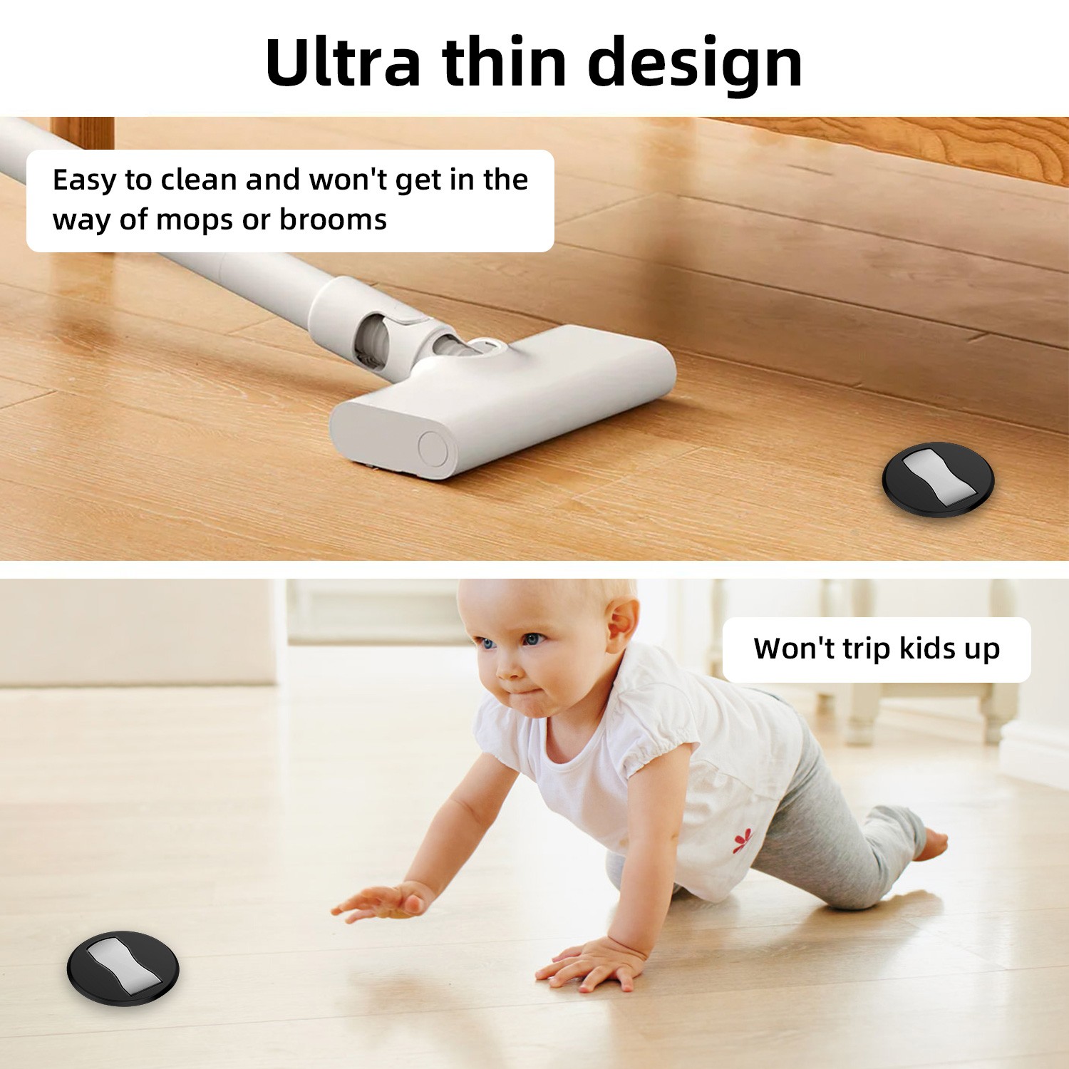 Stainless Steel Magnetic Door Stop,1 Pack Heavy Duty Door Stopper, Mount Magnets