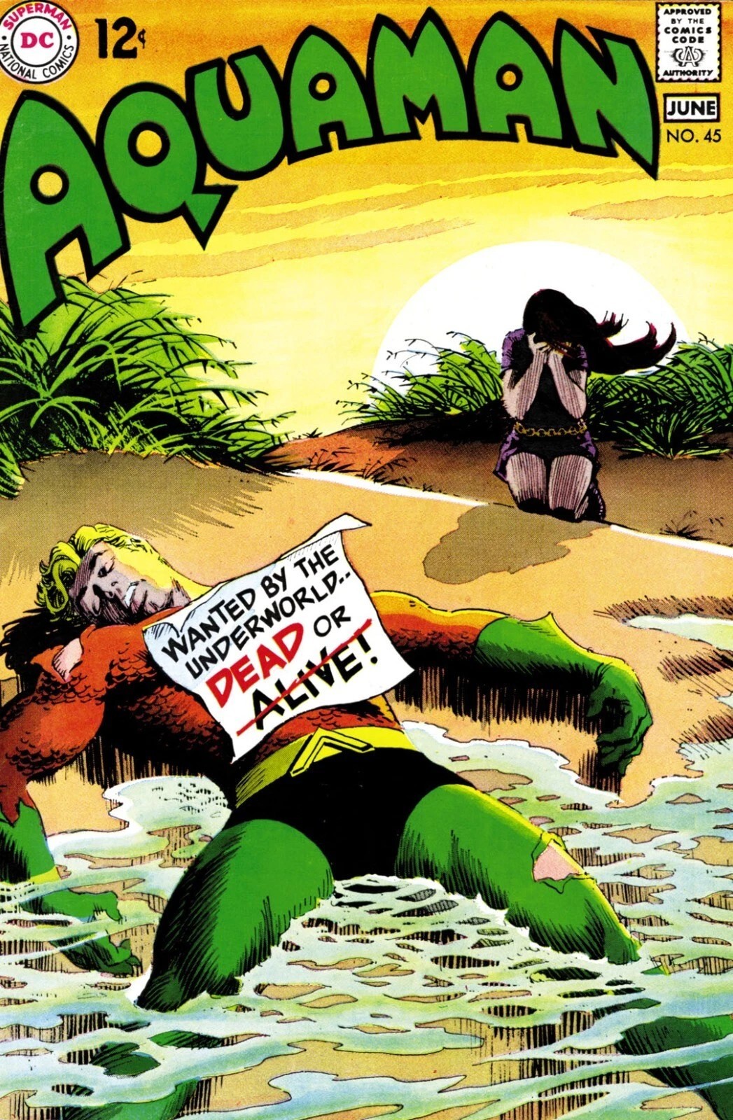 AQUAMAN #45 COMIC BOOK COVER Poster print 11″x17″ inches