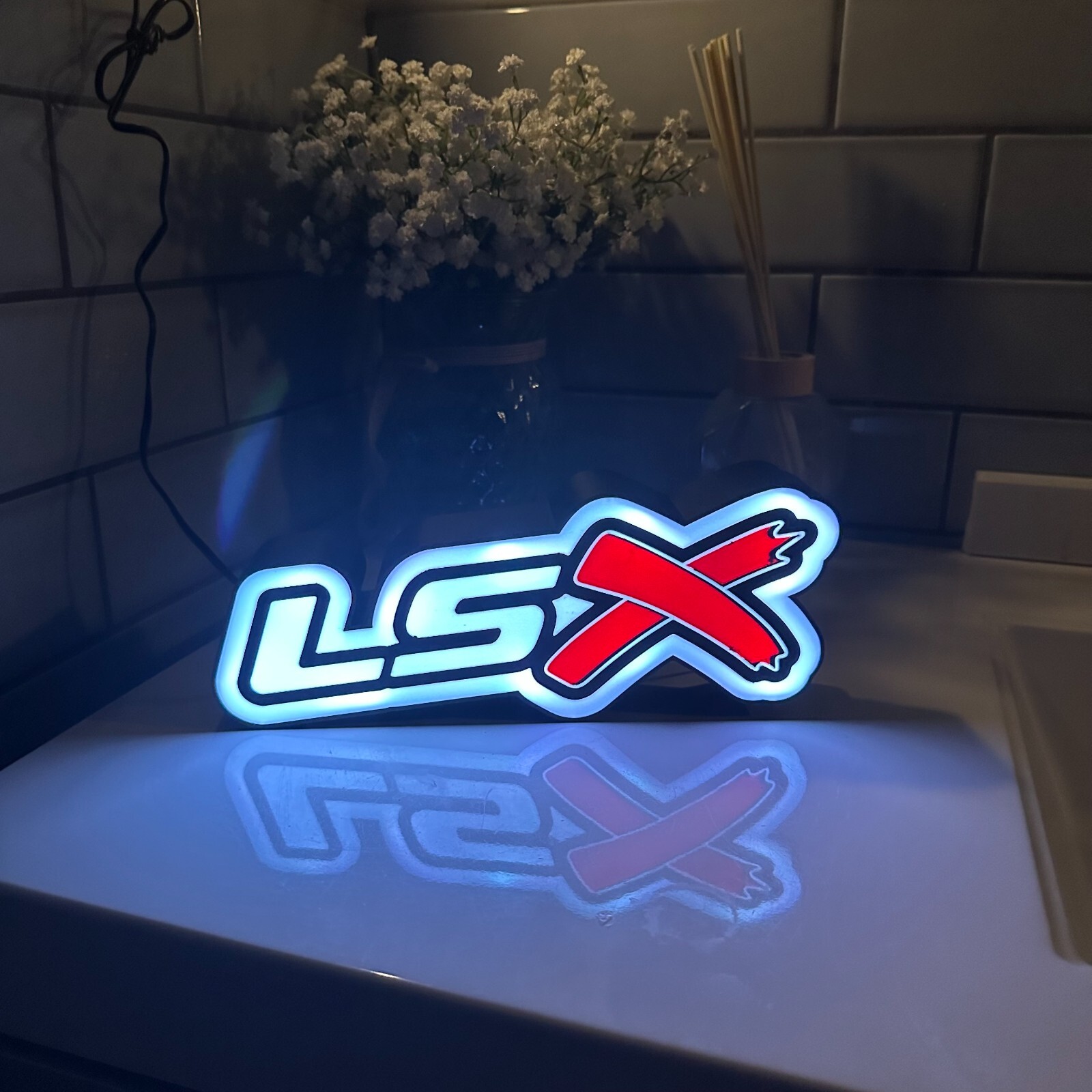 Chevrolet LSx Light Box Logo Night Light LS1 LS2 LS3 LS7 Camaro Corvette GTO SS