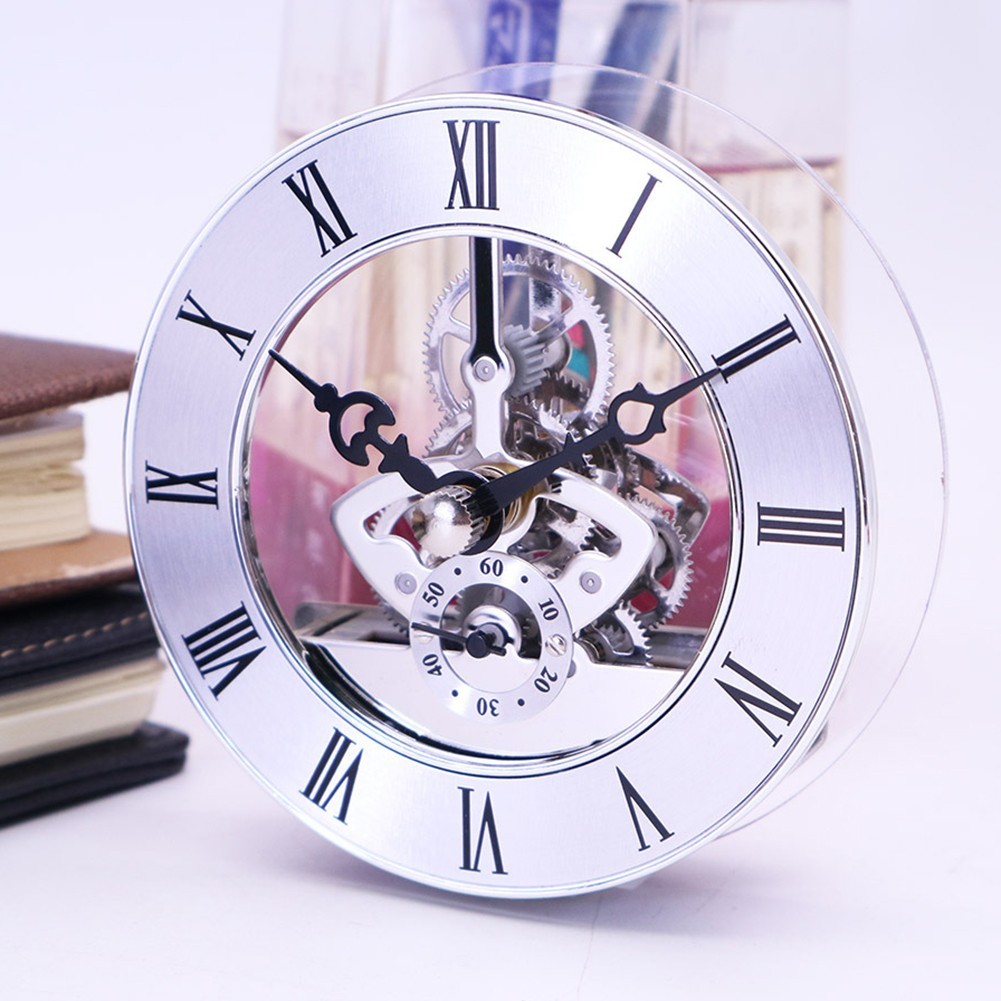 9) DIY Clock Repair Kit 86mm Roman Numeral Clock Insert Quartz Movement