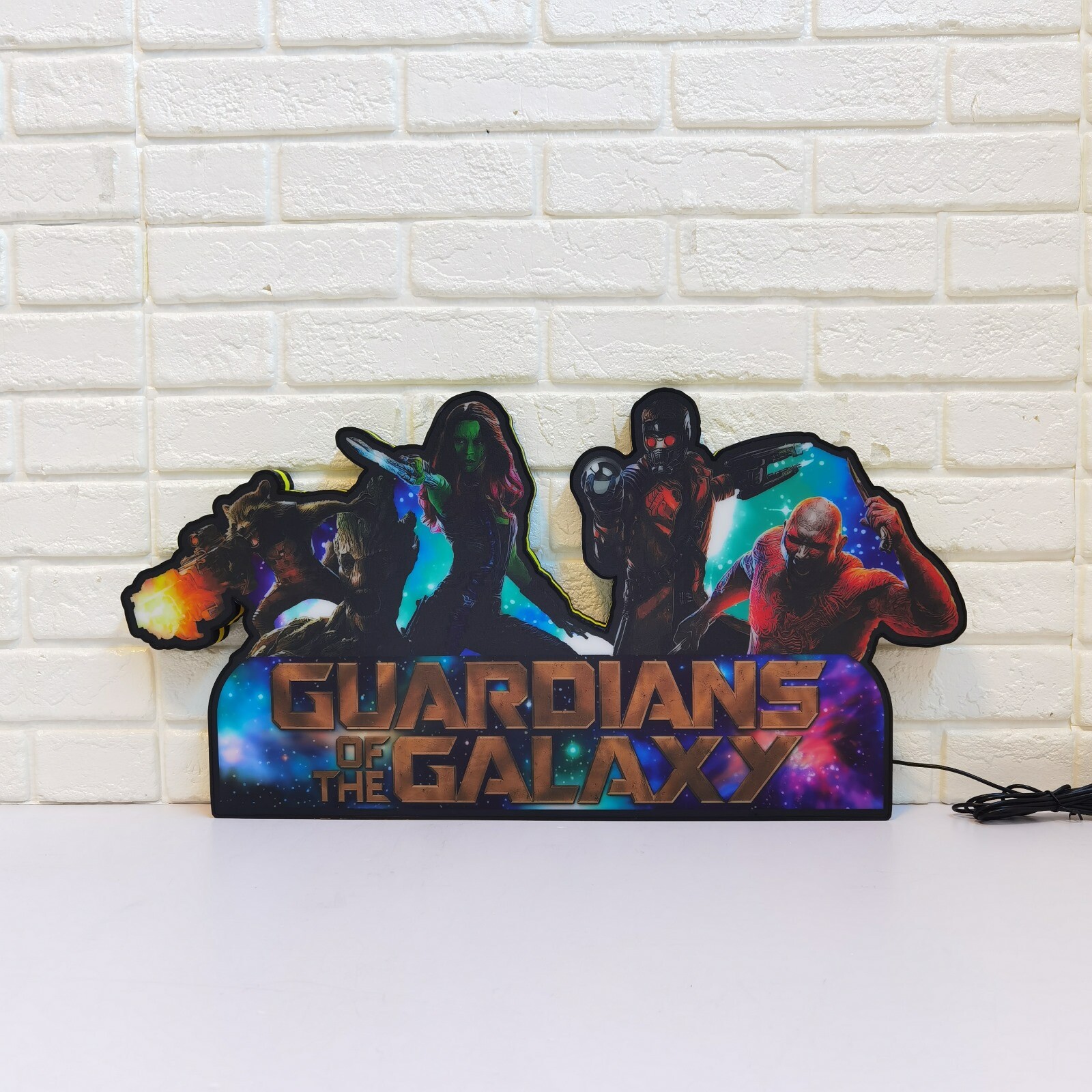 Guardians of The Galaxy Pinball Topper LED Lightbox 3D Lightbox Game Wall Decor