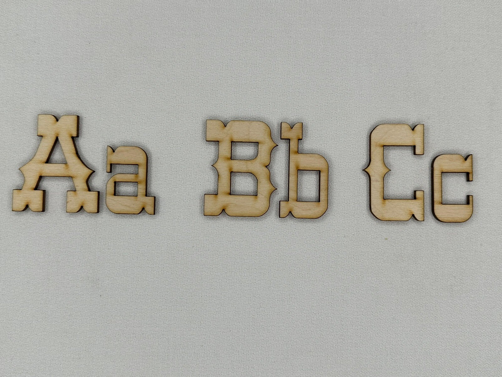 Laser Cut Unfinished Wood Letters or Numbers Western Font Craft Cutout
