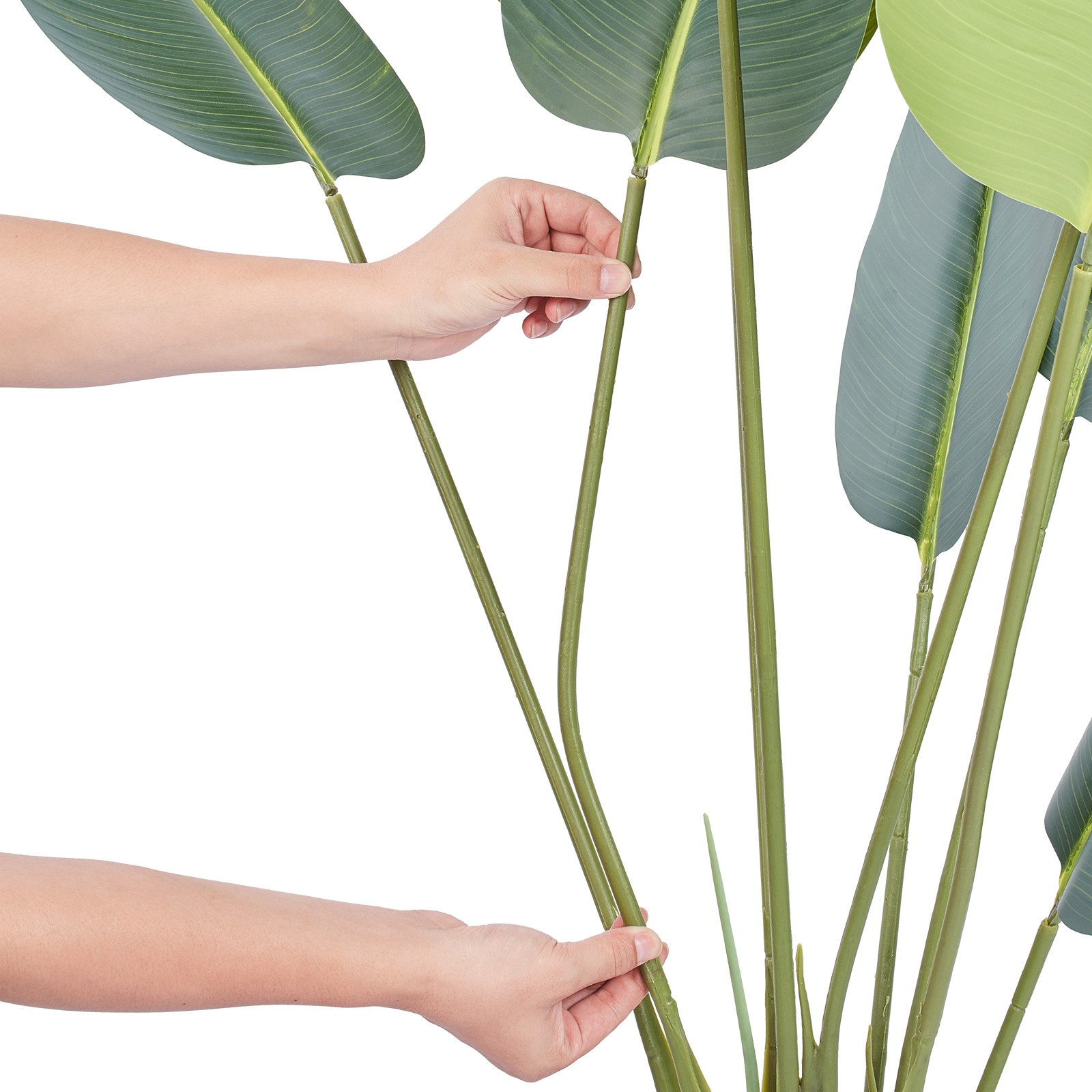 VEVOR 5 FT Artificial Birds Of Paradise Tree Green Faux Lifelike Fake Plant