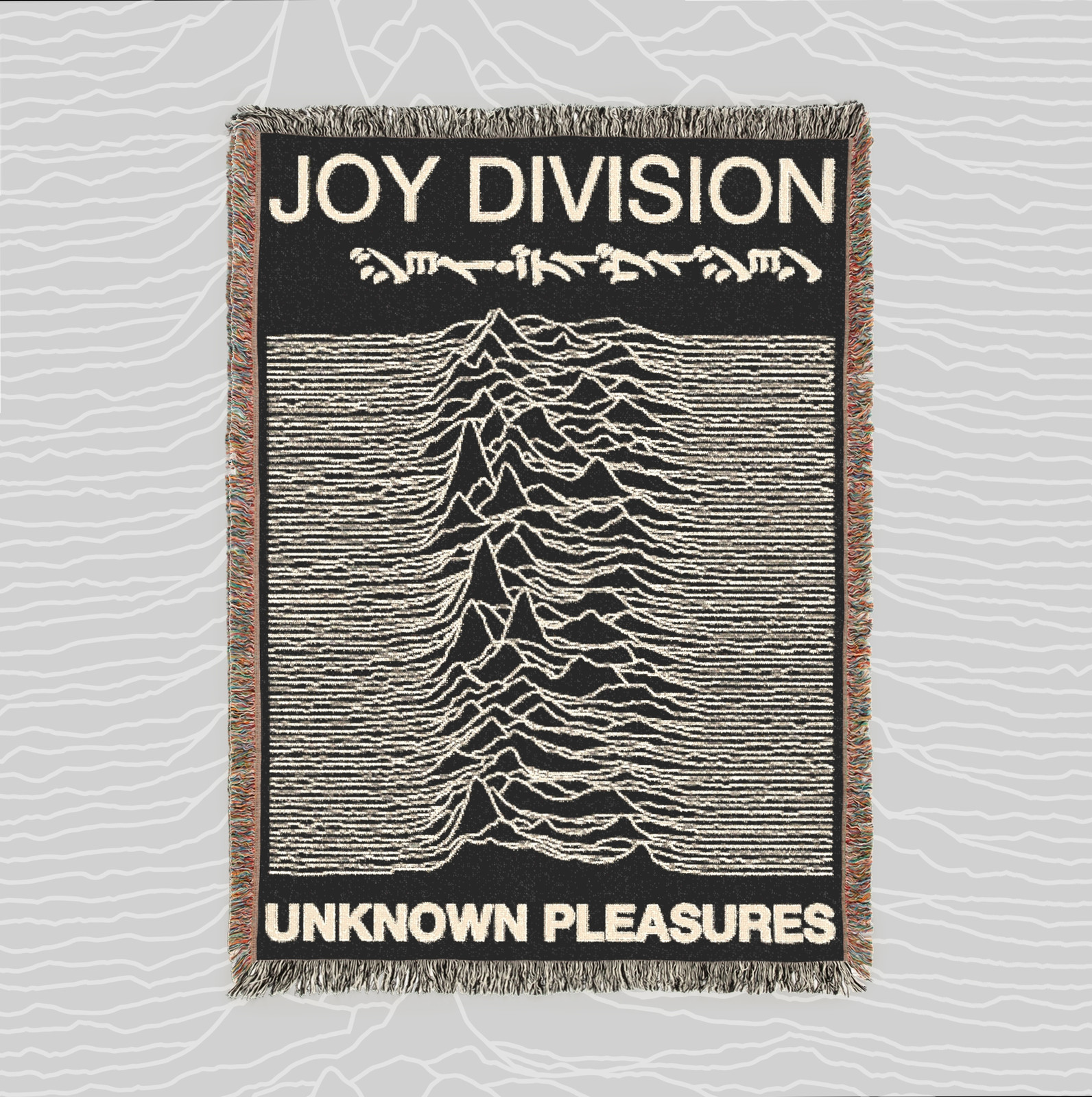 Unknown Pleasures Punk Minimalist Avantgarde Joy Division Melvins Woven Blanket