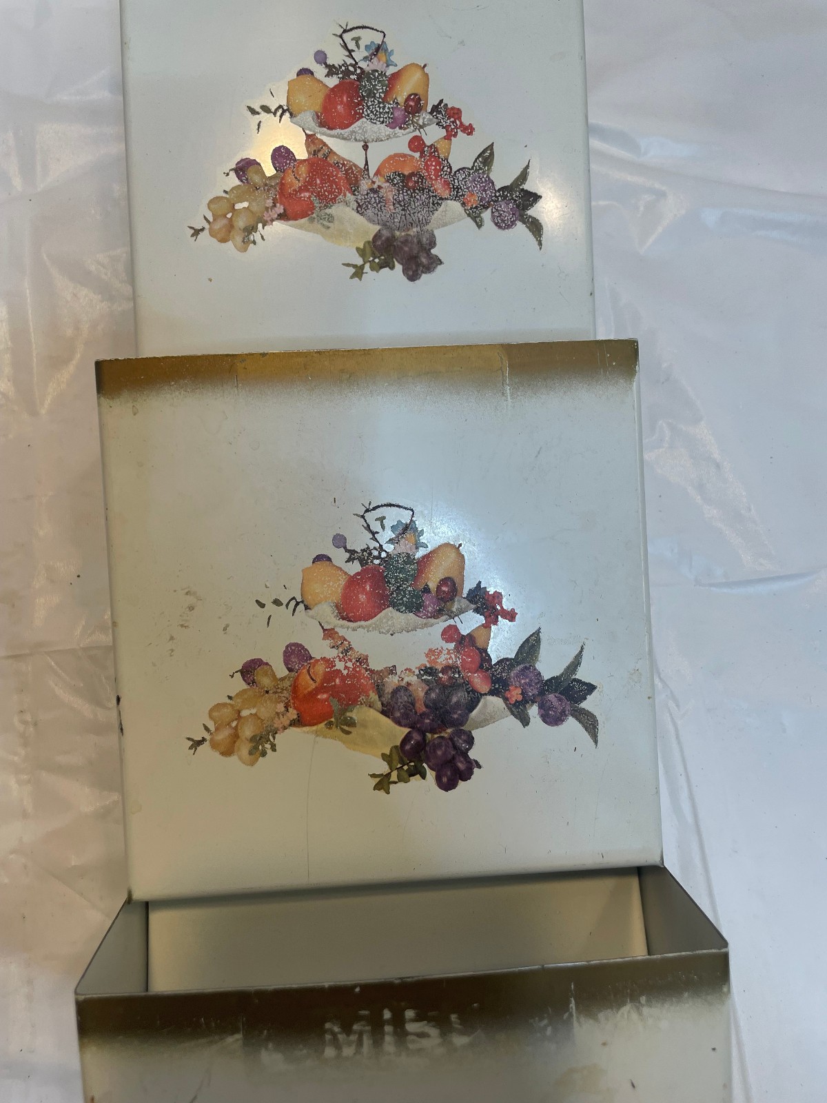 Vintage Metal Wall Mail Organizer Hanging Letter Bill Holder Mid Century