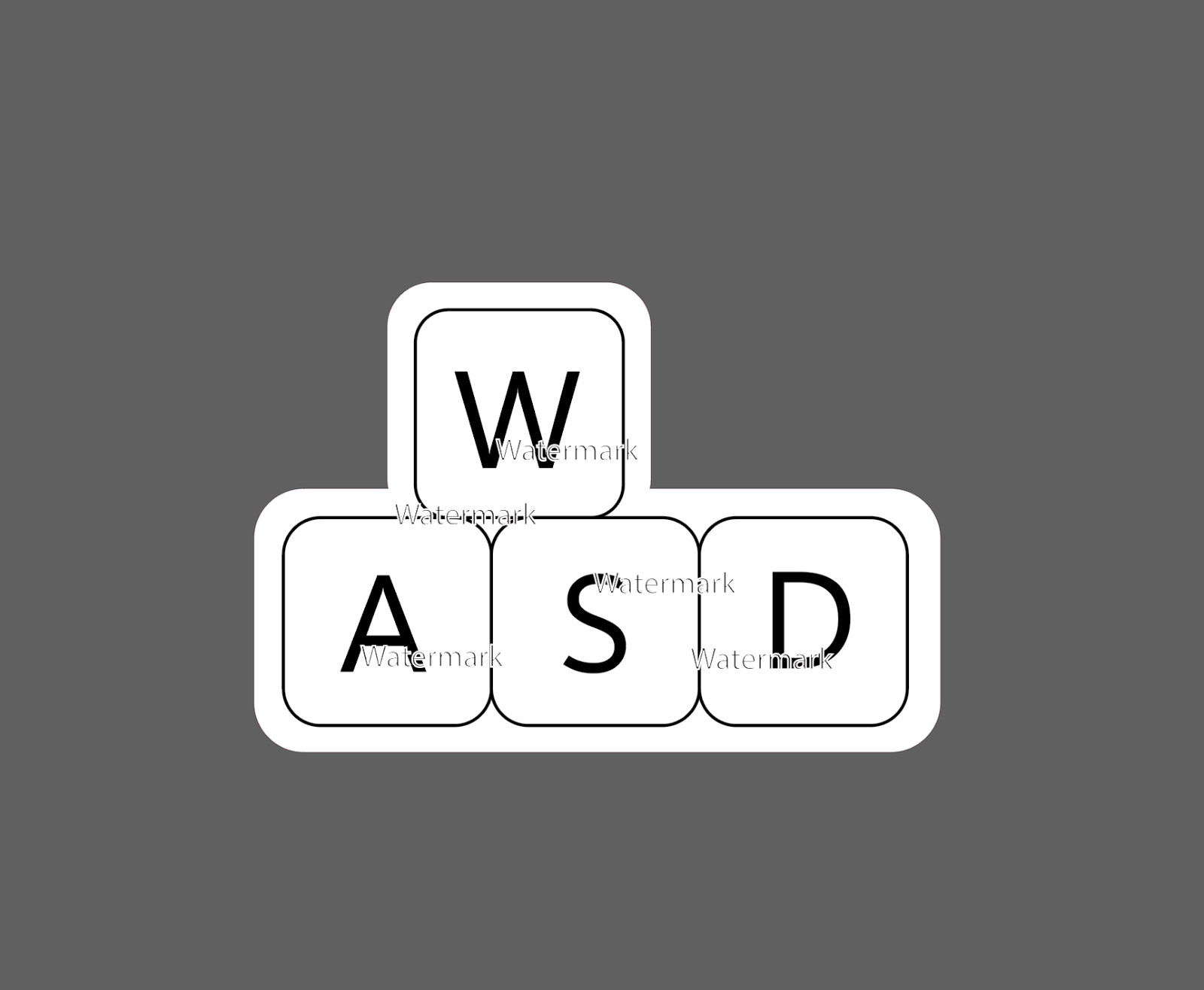 Gaming Keys Sticker WASD CPU Waterproof – Buy Any 4 For $1.75 EACH Storewide!