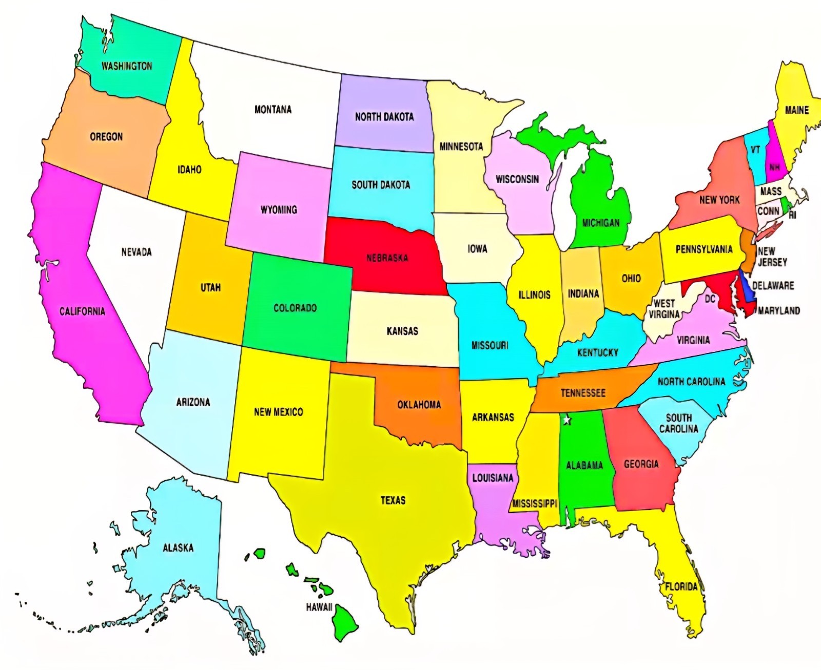 USA MAP the united states of america map 4×6 photograph usa map