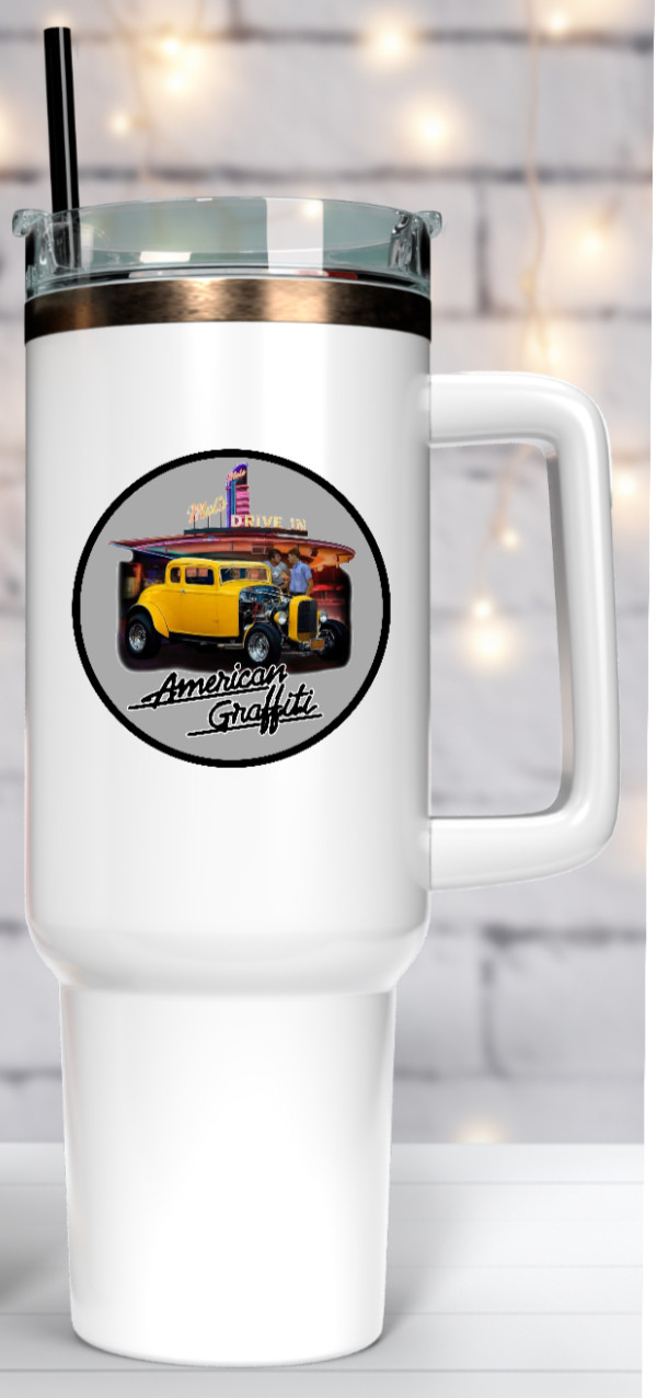 Movie – American Graffiti 4″ Vinyl Decal Handmade Vehicle Decor Laptop Cooler 26