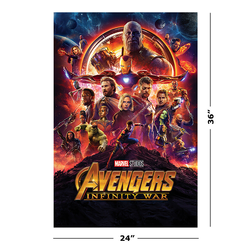 Avengers: Infinity War – Movie Poster / Print (Regular Style) (Size: 24″ X 36″)