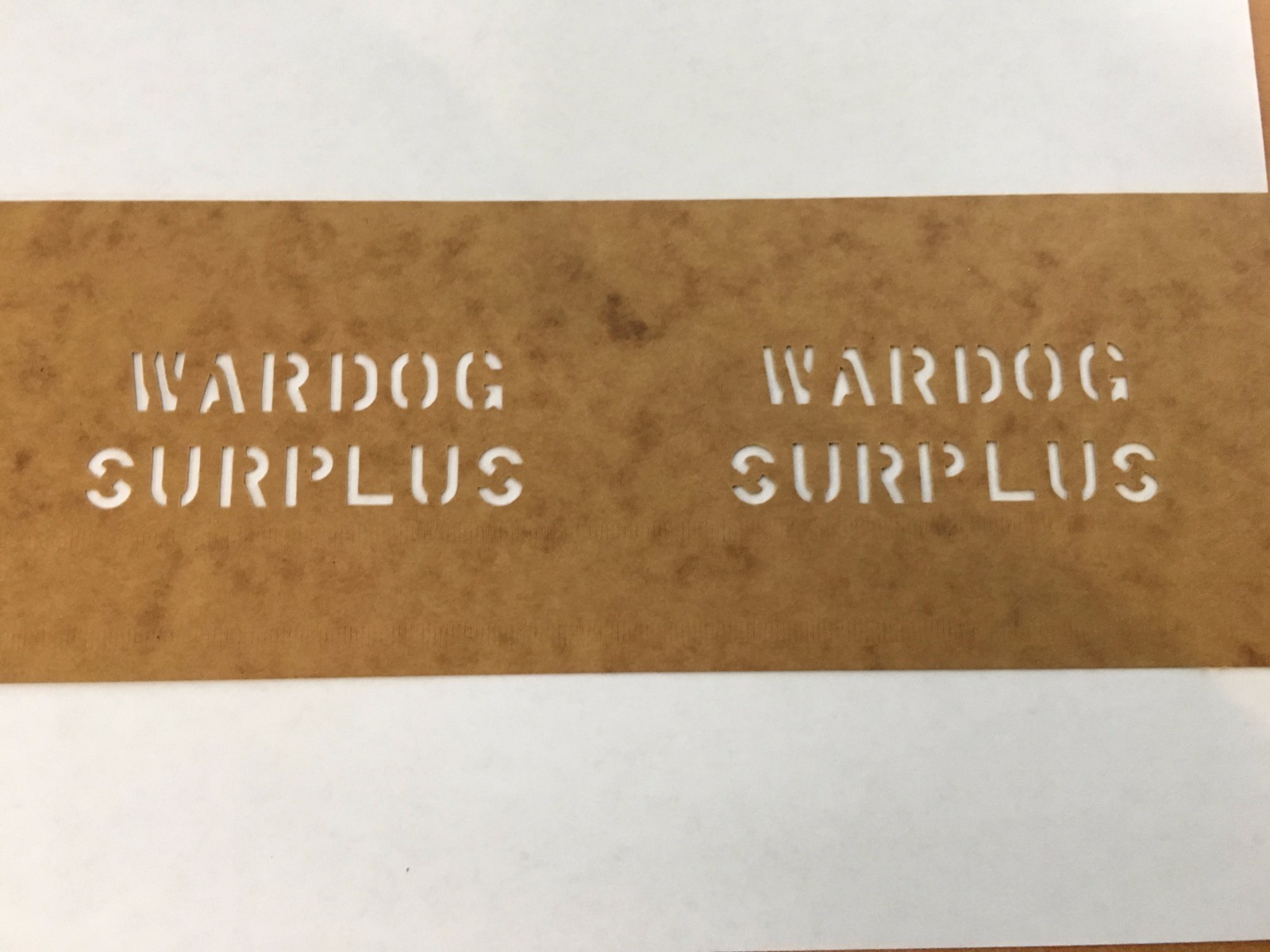 U.S Military CUSTOM MADE Oil board Stencil US Army USMC Marsh 1″ 1/2″ & 1/4″ USN