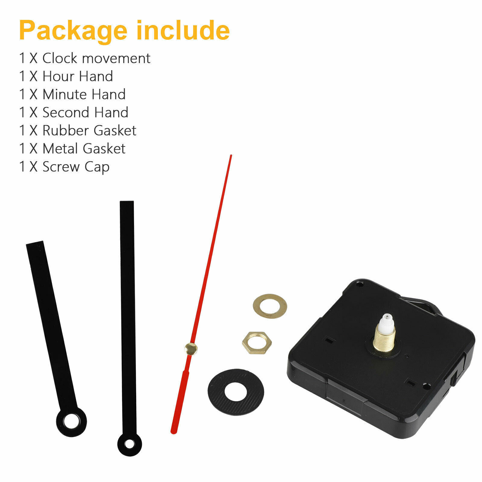 DIY Clock Movement Mechanism Quartz Wall Hands Repair Replacement Tool Parts Kit
