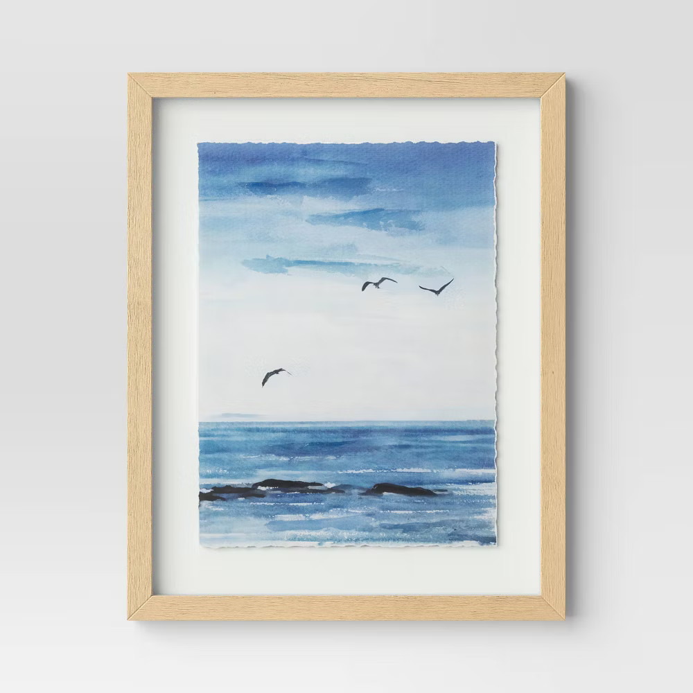 Threshold Coastal Seascape Duo Poster Landscape Modern Set of 2 16″x20″ Wall