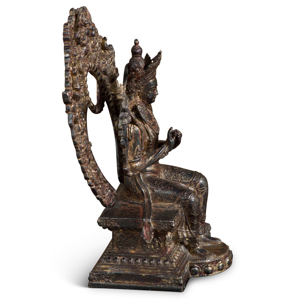 US Seller – Bronze Tibetan Maitreya Asian Statue