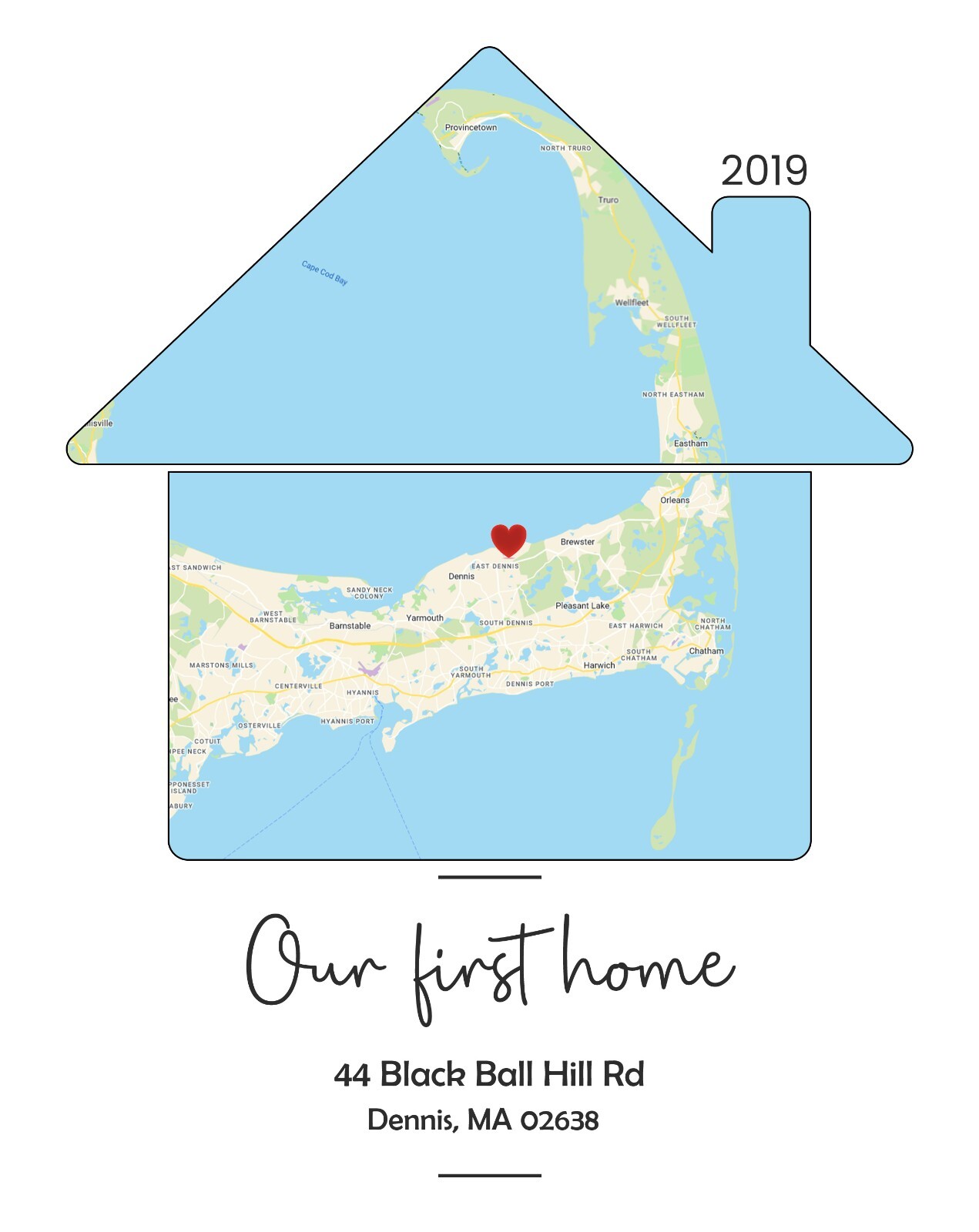 First Time Home Buyer Personalized Housewarming Gift First Home Gift Map