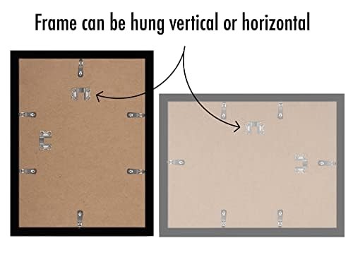 Americanflat 9×12 Picture Frame with Polished Plexiglass – Set of 5 – Use as…
