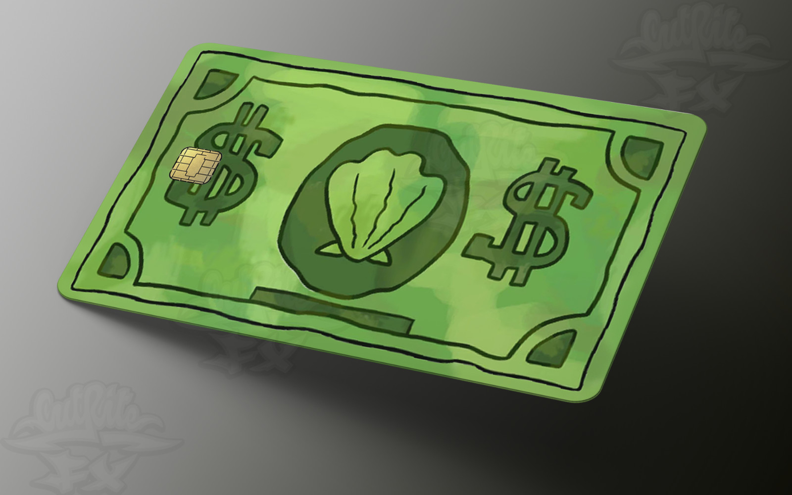 Spongebob Money | Debit Card Skin | Credit Card Skin | Card sticker (Small Chip)