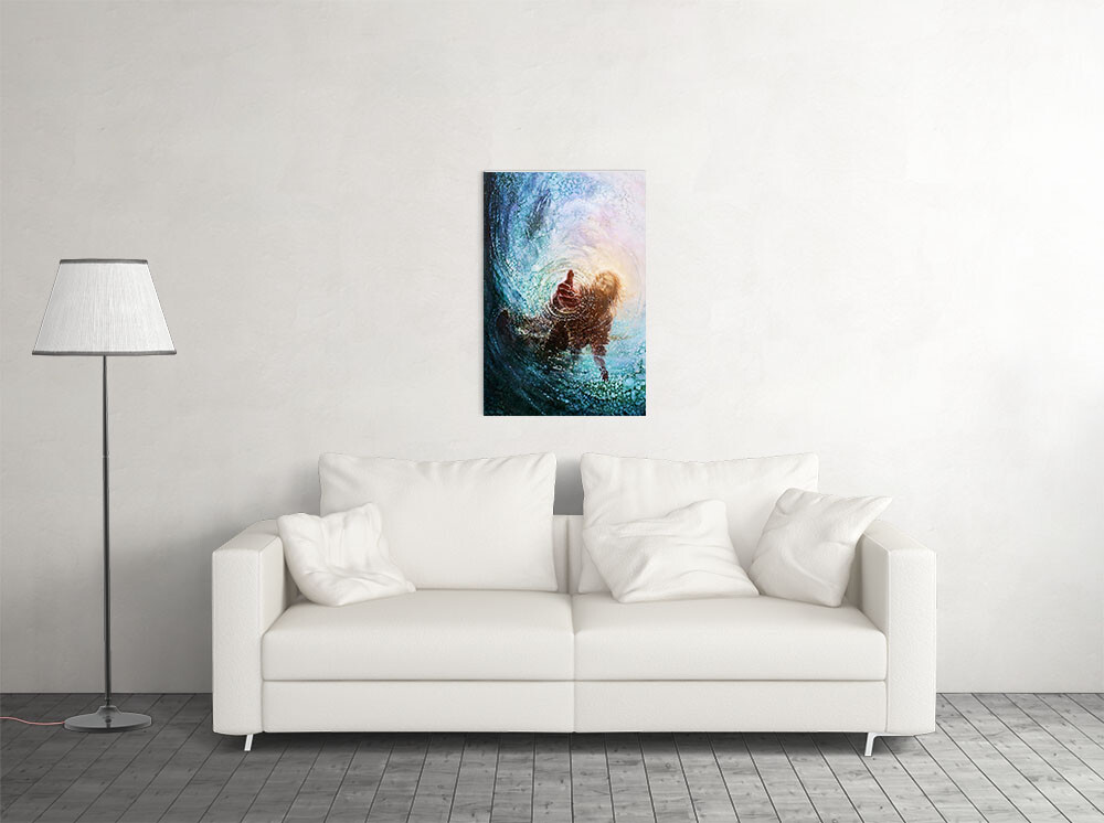 Hand Of God Hand In Hand Picture Painting Print Wall Art Home – POSTER 20×30