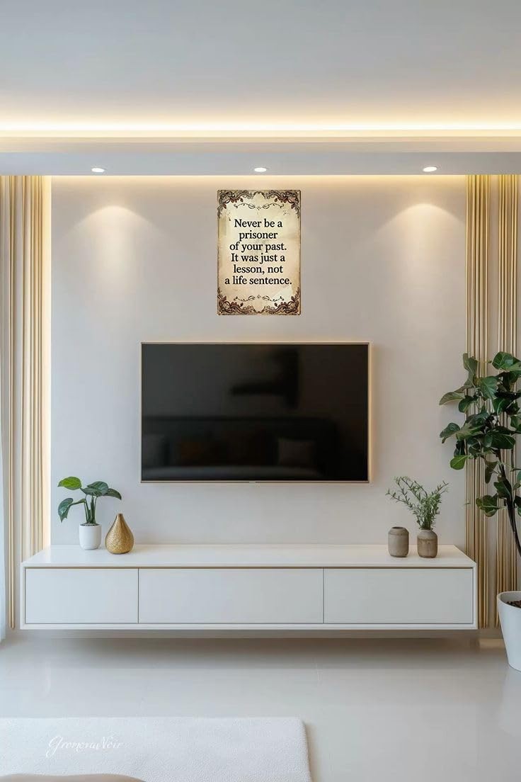 12×8 Inspirational Tin Metal Signs ’Never be a prisoner of your past’ Vintage