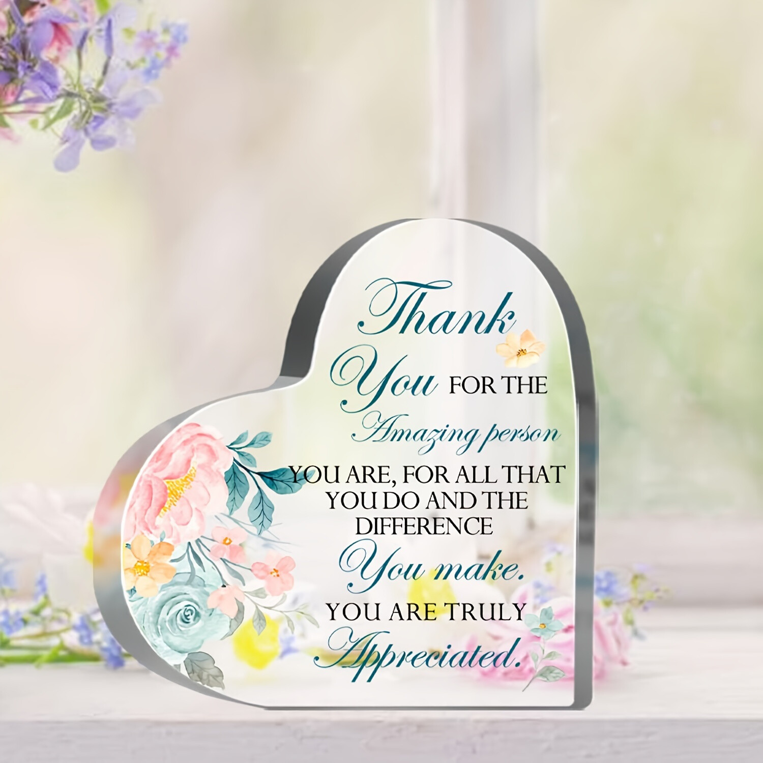 1 PC Inspirational Quotes Gifts Positive Affirmation Acrylic Desktop Decoration