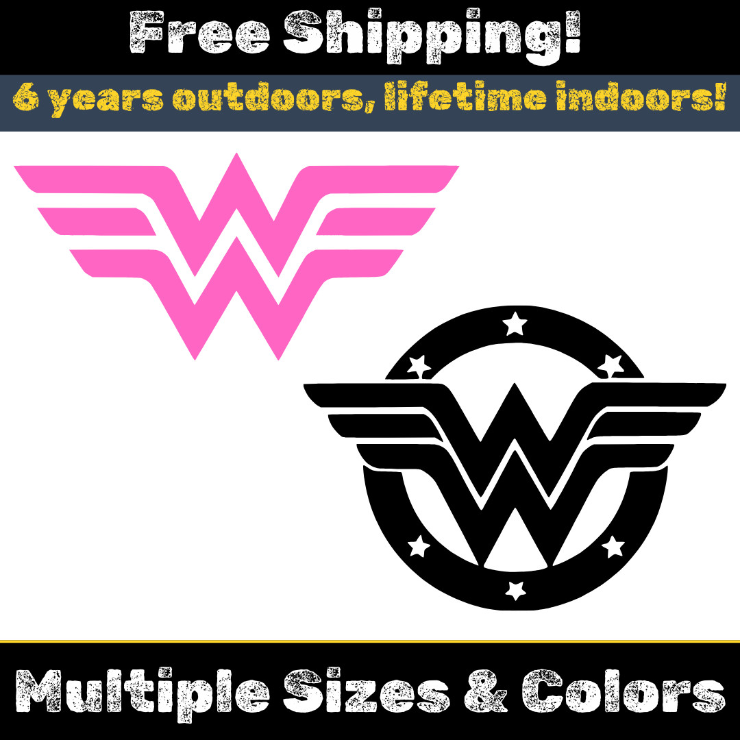 Wonder Woman Vinyl Decal – Batman, Justice League – Car, Tablet, Laptop Sticker