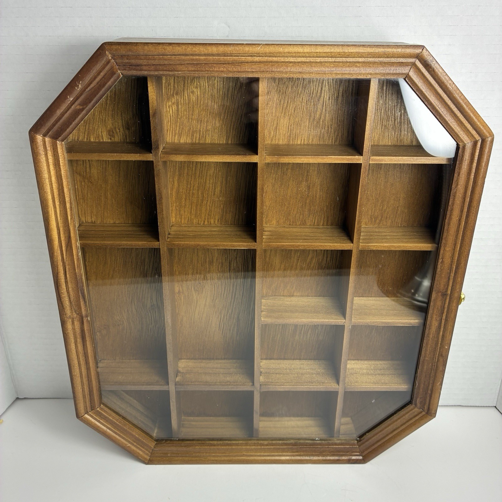 VTG Octagon Miniatures Shadow Box-Wall Or Table Display Case Vertical/Horizontal