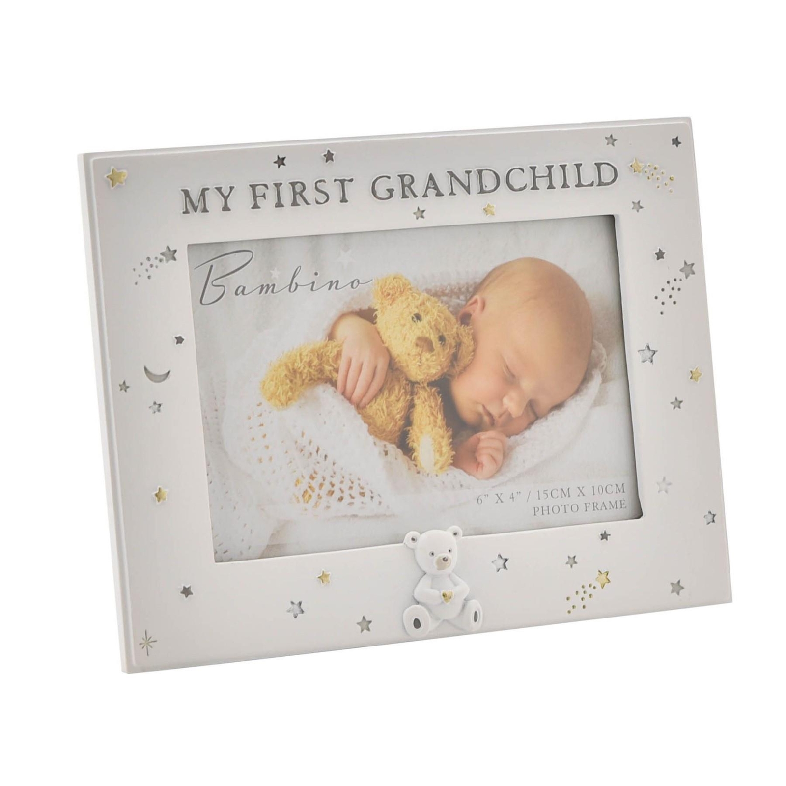 Baby 6” x 4” Photo Frame Bambino Cream Unisex – My First Grandchild