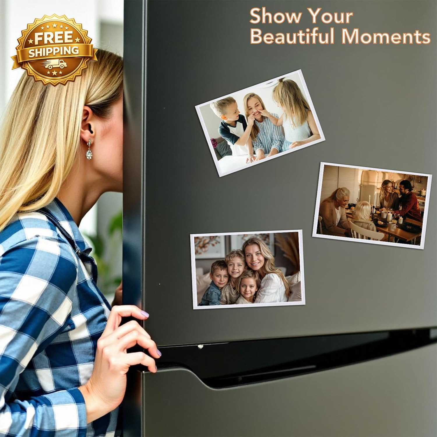 Magnetic Picture Frame, 10 Pcs Magnetic Picture Frames for Refrigerator 4×6, Mag