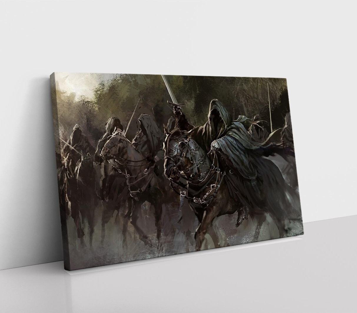 New Lord Of The Rings Nazgul Ring Wraiths Framed Canvas Wall Art Painting Print