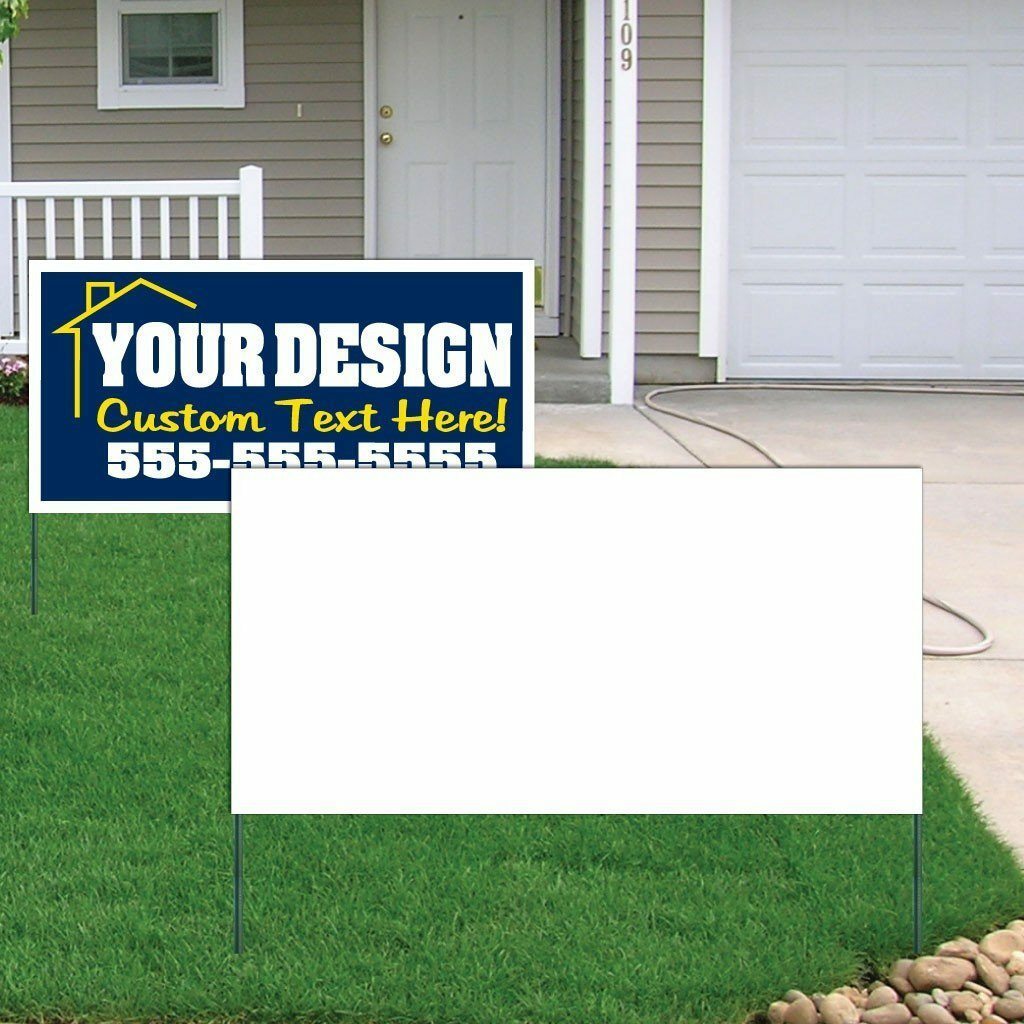 2’X4′ 4mm Corrugated Plastic Blank Yard Signs – FREE SHIPPING