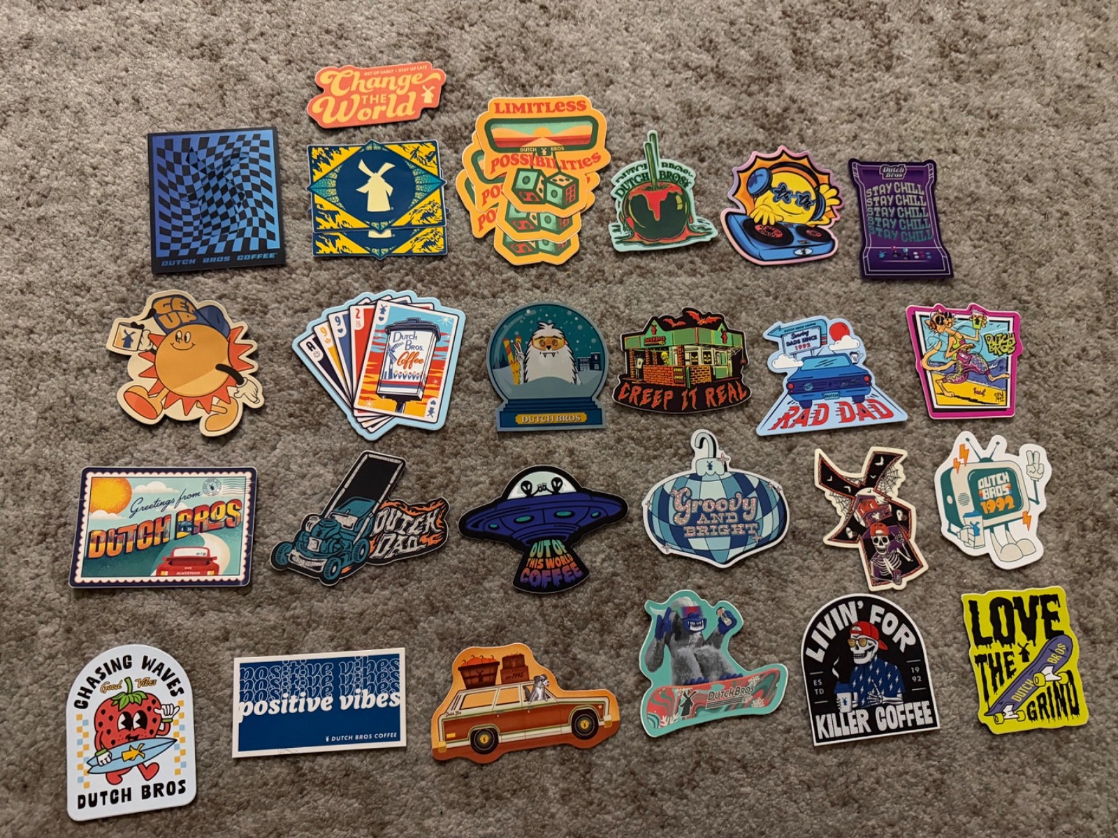 Random Dutch Bro Stickers “You Choose” $5.00 each!